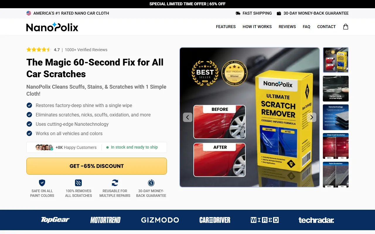 NanoPolix Car Cloth - Official Offer